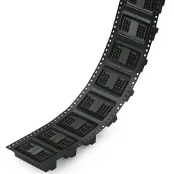 Pin header, 24 pole, pitch 3.5 mm, straight, black, 713-1412/116-000/997-408