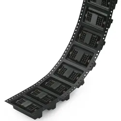Pin header, 24 pole, pitch 3.5 mm, straight, black, 713-1412/117-000/997-408