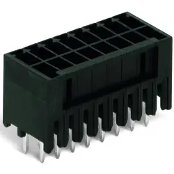 Pin header, 26 pole, pitch 3.5 mm, straight, black, 713-1413/105-000