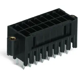 Pin header, 26 pole, pitch 3.5 mm, straight, black, 713-1413/117-000/997-408