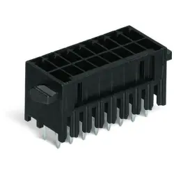 Pin header, 30 pole, pitch 3.5 mm, straight, black, 713-1415/116-000/997-409
