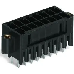 Pin header, 34 pole, pitch 3.5 mm, straight, black, 713-1417/117-000/997-409