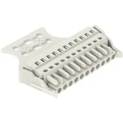 Socket header, 4 pole, pitch 5 mm, angled, light gray, 721-104/037-000