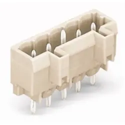 Pin header, 12 pole, pitch 5 mm, straight, light gray, 721-142/046-000
