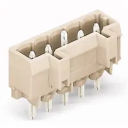Pin header, 12 pole, pitch 5 mm, straight, light gray, 721-172/001-000