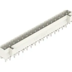 Pin header, 16 pole, pitch 5 mm, straight, light gray, 721-146/001-000