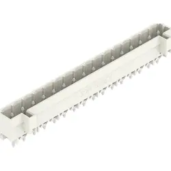 Pin header, 16 pole, pitch 5 mm, straight, light gray, 721-146/046-000