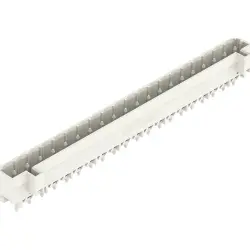 Pin header, 20 pole, pitch 5 mm, straight, light gray, 721-150/046-000