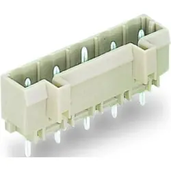 Pin header, 4 pole, pitch 7.5 mm, straight, light gray, 721-234/001-040