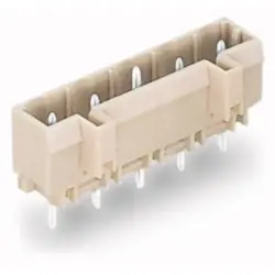 Pin header, 4 pole, pitch 7.5 mm, straight, light gray, 721-234/001-000