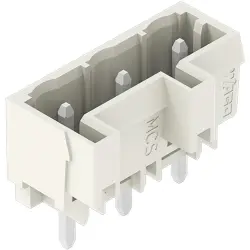 Pin header, 3 pole, pitch 7.5 mm, straight, light gray, 721-263/001-000