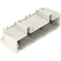Pin header, 4 pole, pitch 7.5 mm, angled, light gray, 721-834/001-000