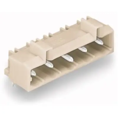 Pin header, 2 pole, pitch 7.5 mm, angled, light gray, 721-862/001-000 - 1