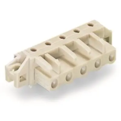 Socket header, 2 pole, pitch 7.5 mm, angled, light gray, 722-832/031-000 - 1