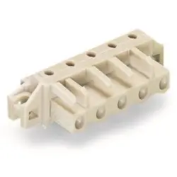 Socket header, 7 pole, pitch 7.5 mm, angled, light gray, 722-837/031-000