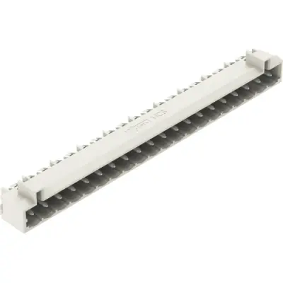 Pin header, 20 pole, pitch 5 mm, angled, light gray, 721-450/001-000 - 1