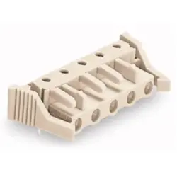 Socket header, 10 pole, pitch 7.5 mm, angled, light gray, 722-840/039-000