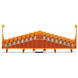 8-level potential terminal, spring-clamp connection, 0.08-1.5 mm², 1 pole, 18 A, 4 kV, orange, 727-125/002-000