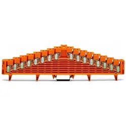 8-level potential terminal, spring-clamp connection, 0.08-1.5 mm², 1 pole, 18 A, 4 kV, orange, 727-136