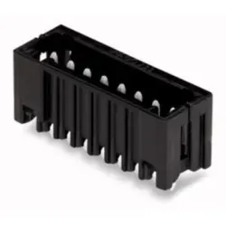 Pin header, 6 pole, pitch 2.5 mm, straight, black, 733-336/105-604