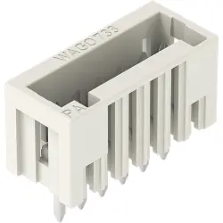 Pin header, 7 pole, pitch 2.5 mm, straight, light gray, 733-337