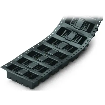 Pin header, 8 pole, pitch 2.5 mm, angled, black, 733-368/105-604/997-406 - 1