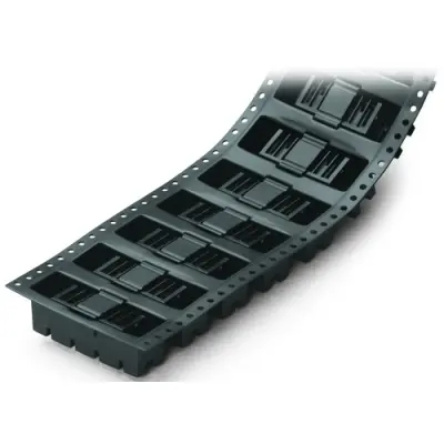 Pin header, 12 pole, pitch 2.5 mm, angled, black, 733-372/105-604/997-406 - 1
