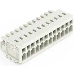 Socket header, 12 pole, pitch 3.5 mm, angled, light gray, 734-112