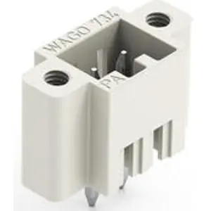 Pin header, 2 pole, pitch 3.5 mm, straight, light gray, 734-132/108-000 - 1