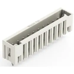 Pin header, 4 pole, pitch 3.5 mm, straight, light gray, 734-134/010-000