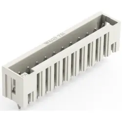 Pin header, 5 pole, pitch 3.5 mm, straight, light gray, 734-135/010-000