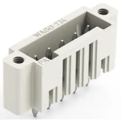 Pin header, 5 pole, pitch 3.5 mm, straight, light gray, 734-135/108-000