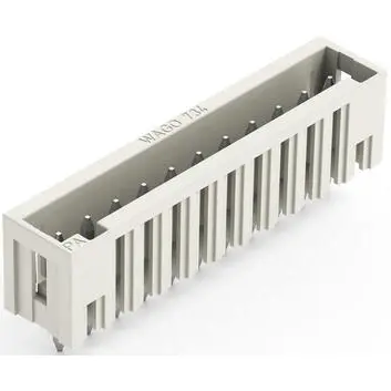 Pin header, 6 pole, pitch 3.5 mm, straight, light gray, 734-136/010-000 - 1