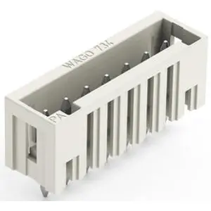 Pin header, 7 pole, pitch 3.5 mm, straight, light gray, 734-137/046-000 - 1