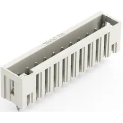 Pin header, 8 pole, pitch 3.5 mm, straight, light gray, 734-138/010-000