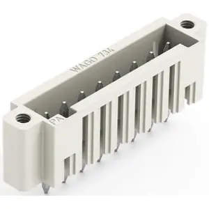 Pin header, 8 pole, pitch 3.5 mm, straight, light gray, 734-138/108-000 - 1