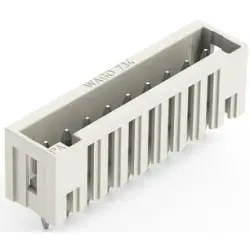 Pin header, 9 pole, pitch 3.5 mm, straight, light gray, 734-139/046-000