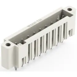 Pin header, 9 pole, pitch 3.5 mm, straight, light gray, 734-139/108-000