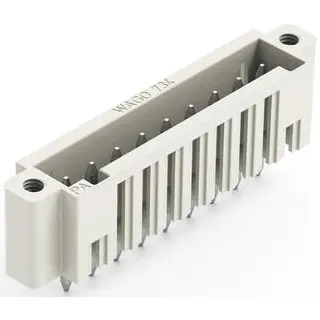 Pin header, 9 pole, pitch 3.5 mm, straight, light gray, 734-139/108-000 - 1