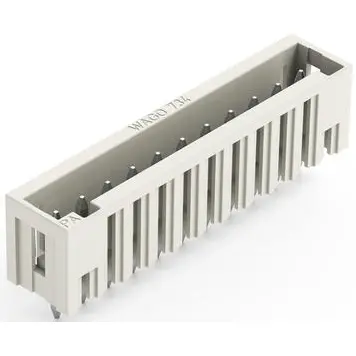 Pin header, 11 pole, pitch 3.5 mm, straight, light gray, 734-141/046-000 - 1