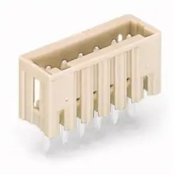 Pin header, 12 pole, pitch 3.5 mm, straight, light gray, 734-142/046-000
