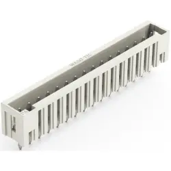 Pin header, 16 pole, pitch 3.5 mm, straight, light gray, 734-146