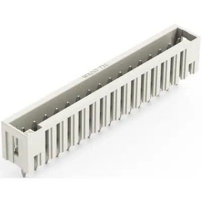 Pin header, 16 pole, pitch 3.5 mm, straight, light gray, 734-146 - 1