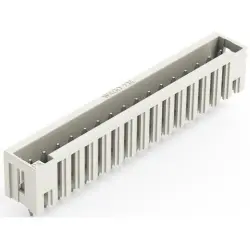 Pin header, 16 pole, pitch 3.5 mm, straight, light gray, 734-146/046-000