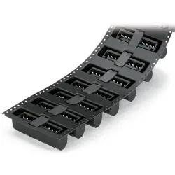 Pin header, 16 pole, pitch 3.5 mm, straight, black, 734-146/105-604/997-408