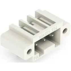 Pin header, 3 pole, pitch 3.5 mm, angled, light gray, 734-163/108-000
