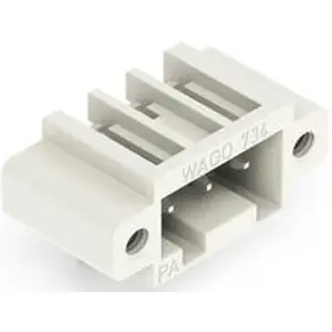 Pin header, 3 pole, pitch 3.5 mm, angled, light gray, 734-163/108-000 - 1