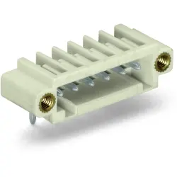 Pin header, 24 pole, pitch 3.5 mm, angled, light gray, 734-184/108-000
