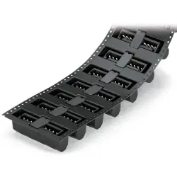 Pin header, 2 pole, pitch 3.81 mm, straight, black, 734-232/105-604/997-405
