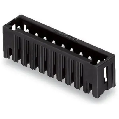 Pin header, 6 pole, pitch 3.81 mm, straight, black, 734-236/105-604 - 1